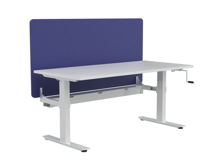 Agile Winder Height Adj Workstation - with Radius 18 Divider